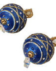 Dolce & Gabbana Elegant Dangling Crystal Christmas Ball Earrings