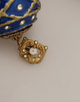 Dolce & Gabbana Elegant Dangling Crystal Christmas Ball Earrings