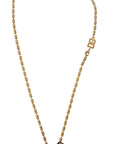 Dolce & Gabbana Elegant Gold Charm Chain Necklace
