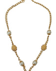 Dolce & Gabbana Elegant Floral Statement Charm Necklace