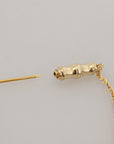 Dolce & Gabbana Elegant Gold-Toned Silver Brooch Pin