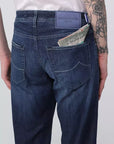 Jacob Cohen Elegant Light Blue Stretch Jeans