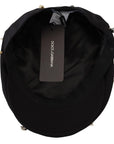 Dolce & Gabbana Elegant Black Cotton Newsboy Hat