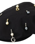 Dolce & Gabbana Elegant Black Cotton Newsboy Hat