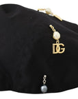 Dolce & Gabbana Elegant Black Cotton Newsboy Hat