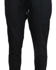 Dolce & Gabbana Elegant Grey Cotton Joggers for Men