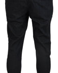 Dolce & Gabbana Elegant Grey Cotton Joggers for Men