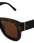 Dolce & Gabbana Chic Brown Acetate Sunglasses