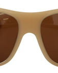 Dolce & Gabbana Elegant Cream Swarovski Sunglasses