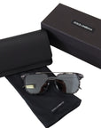 Dolce & Gabbana Stunning Grey Acetate Sunglasses