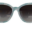 Dolce & Gabbana Elegant Blue Lace Detail Sunglasses
