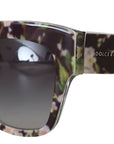 Dolce & Gabbana Elegant Black Multicolor Gradient Sunglasses