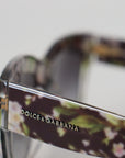 Dolce & Gabbana Elegant Black Multicolor Gradient Sunglasses