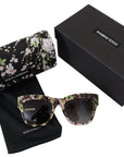 Dolce & Gabbana Elegant Black Multicolor Gradient Sunglasses