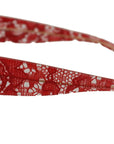 Dolce & Gabbana Elegant Red Lace Detail Sunglasses