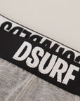 Dsquared² Elegant Gray Cotton Stretch Briefs