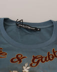 Dolce & Gabbana Chic Angel Print Casual Cotton Tee