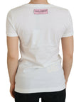 Dolce & Gabbana Elegant Multicolor Rose Print Cotton Tee