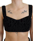 Dolce & Gabbana Elegant Black Cotton Blend Bustier Corset Top