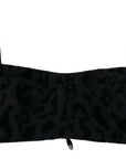 Dolce & Gabbana Elegant Black Cotton Blend Bustier Corset Top