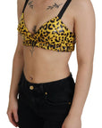 Dolce & Gabbana Chic Leopard Print Sleeveless Corset Top