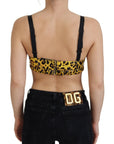 Dolce & Gabbana Chic Leopard Print Sleeveless Corset Top