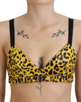 Dolce & Gabbana Chic Leopard Print Sleeveless Corset Top