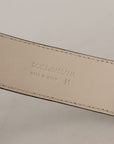 Dolce & Gabbana Elegant Black Leather Gold Detail Bracelet