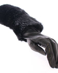 Dolce & Gabbana Elegant Elbow-Length Beaver Fur Gloves
