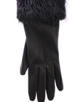 Dolce & Gabbana Elegant Elbow-Length Beaver Fur Gloves