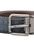 Dolce & Gabbana Elegant Blue Leather Men's Belt