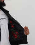 Dolce & Gabbana Chic Black Leather Silk-Lined Jacket