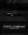 Dolce & Gabbana Chic Black Leather Silk-Lined Jacket