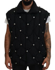 Dolce & Gabbana Elegant Black Sleeveless Vest Jacket