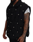 Dolce & Gabbana Elegant Black Sleeveless Vest Jacket