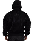 Dolce & Gabbana Elegant Black Bomber Hooded Jacket