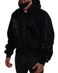 Dolce & Gabbana Elegant Black Bomber Hooded Jacket
