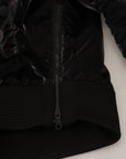 Dolce & Gabbana Elegant Black Bomber Hooded Jacket