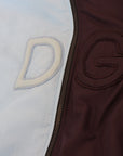 Dolce & Gabbana Elegant Hooded Blue Jacket - Full Zipper Closure