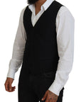Dolce & Gabbana Elegant Black Formal Dress Vest