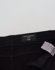 Dolce & Gabbana Svelte Black Tattered Slim Fit Denim