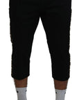 Dolce & Gabbana Elegant Leopard Print Cropped Pants