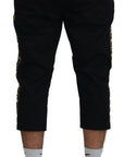 Dolce & Gabbana Elegant Leopard Print Cropped Pants