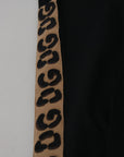 Dolce & Gabbana Elegant Leopard Print Cropped Pants
