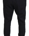 Dolce & Gabbana Elegant Striped Chino Dress Pants