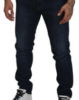 Dolce & Gabbana Sleek Skinny Jeans in Dark Blue