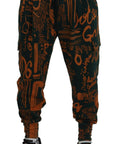 Dolce & Gabbana Multicolor Silk Blend Jogger Cargo Pants