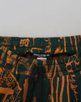 Dolce & Gabbana Multicolor Silk Blend Jogger Cargo Pants