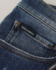 Dolce & Gabbana Elegant Skinny Blue Jeans