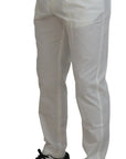 Dolce & Gabbana Elegant White Cotton Chino Pants
